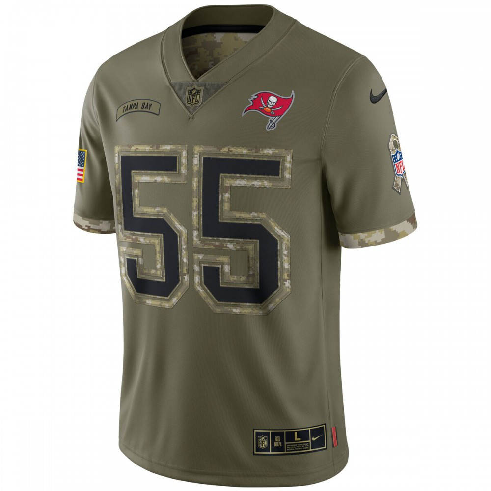 Derrick Brooks Tampa Bay Buccaneers 2022 Salute To Service Retired Player Limited Jersey - Olive-GridironStore